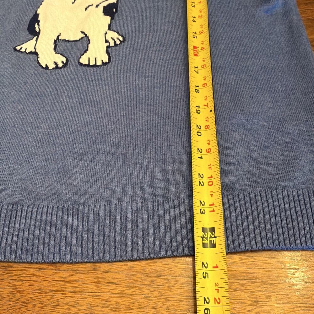 Talbots Frenchie Knit Sweater L Preppy Dogcore Old Money French Bulldog Luxury - Picture 3 of 7